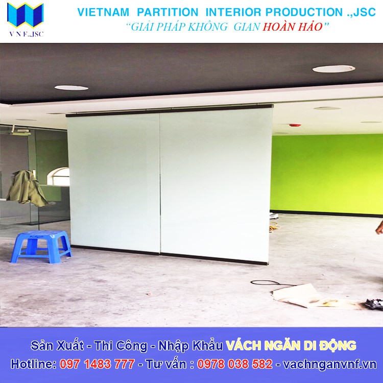 Vách ngăn di động kính 4